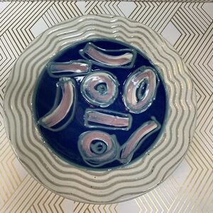 Vintage Studio Art Pottery Bowl Signed